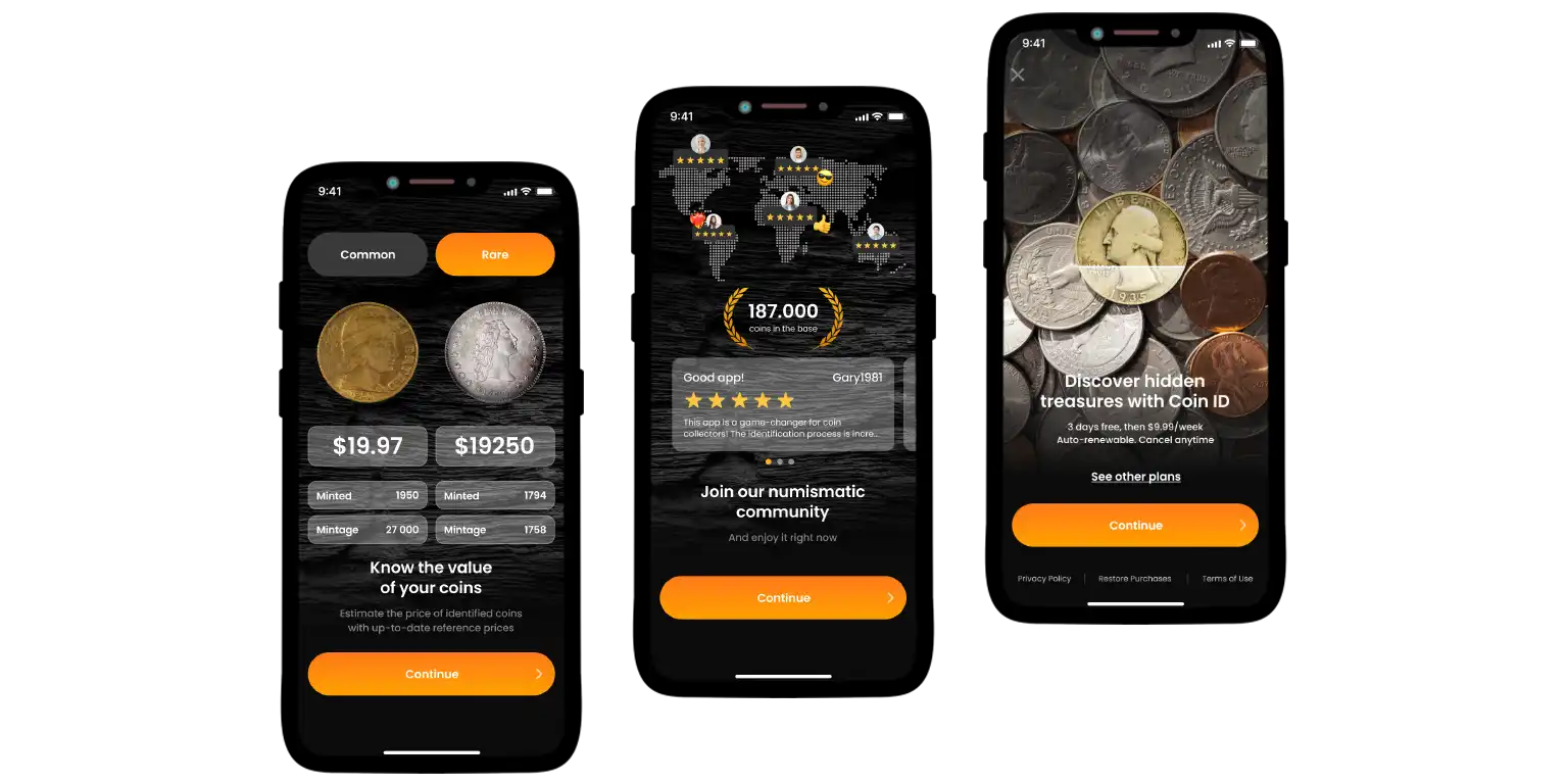 Coin ID Scanner features.